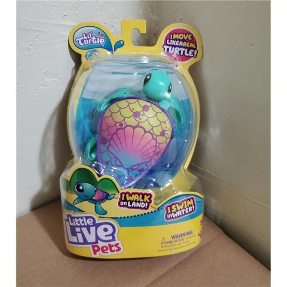 LITTLE LIVE PETS LIL TURLE Shellsea SWIMS IN WATER WALKS ON LAND COLLECTIBLE - Picture 1 of 6
